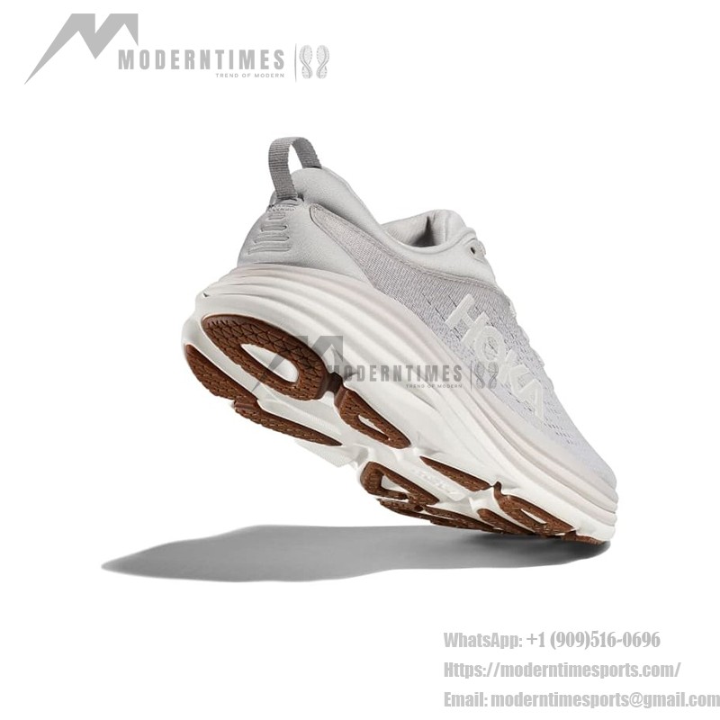 HOKA Bondi 8 Running Shoes - Lightweight Cushioning for Long Runs HOKA Bondi 8 Running Shoes 1127952-LRNC in Lunar Rock