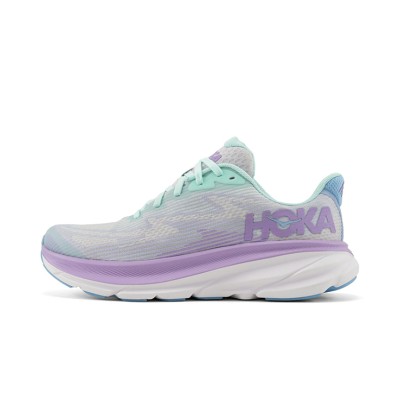 HOKA Clifton 9 1131170-SOLM | ミントグリーン＆パープル | 軽量クッションで快適な一歩を