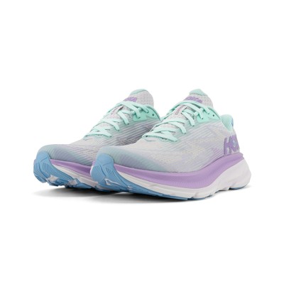 HOKA Clifton 9 1131170-SOLM | ミントグリーン＆パープル | 軽量クッションで快適な一歩を