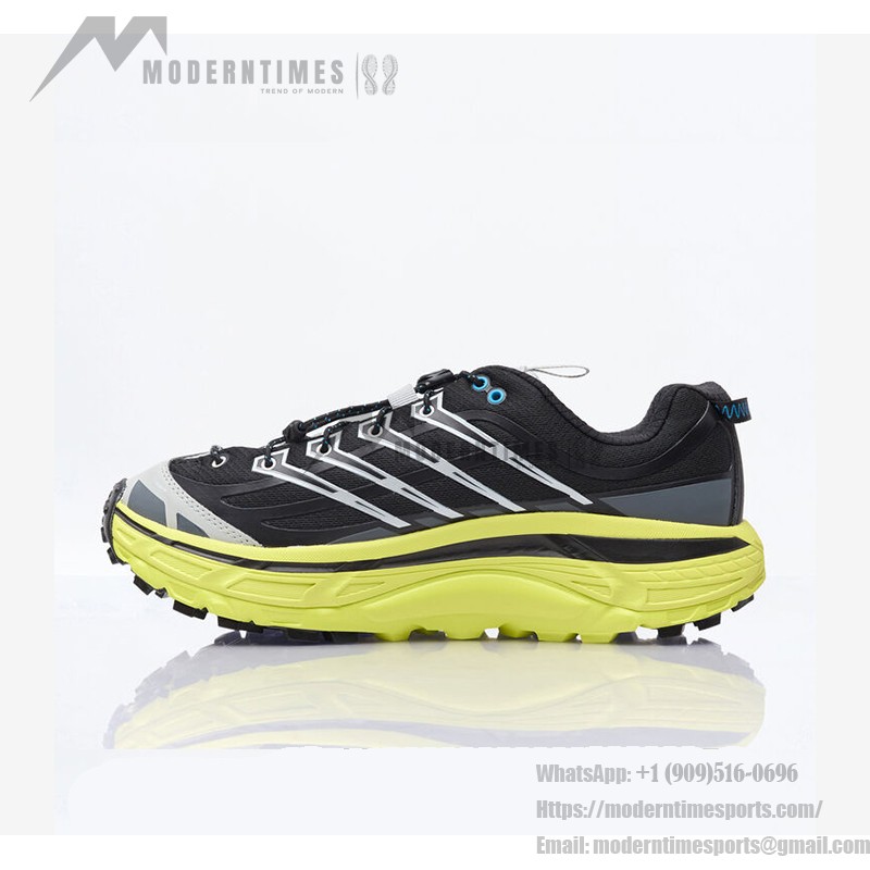 Hoka One One Mafate 3.2 Durable Cushioned Outdoor Sneakers | 1141572-BHK Hoka One One Mafate 3.2 Trail Running Shoes - Model 1141572-BHK