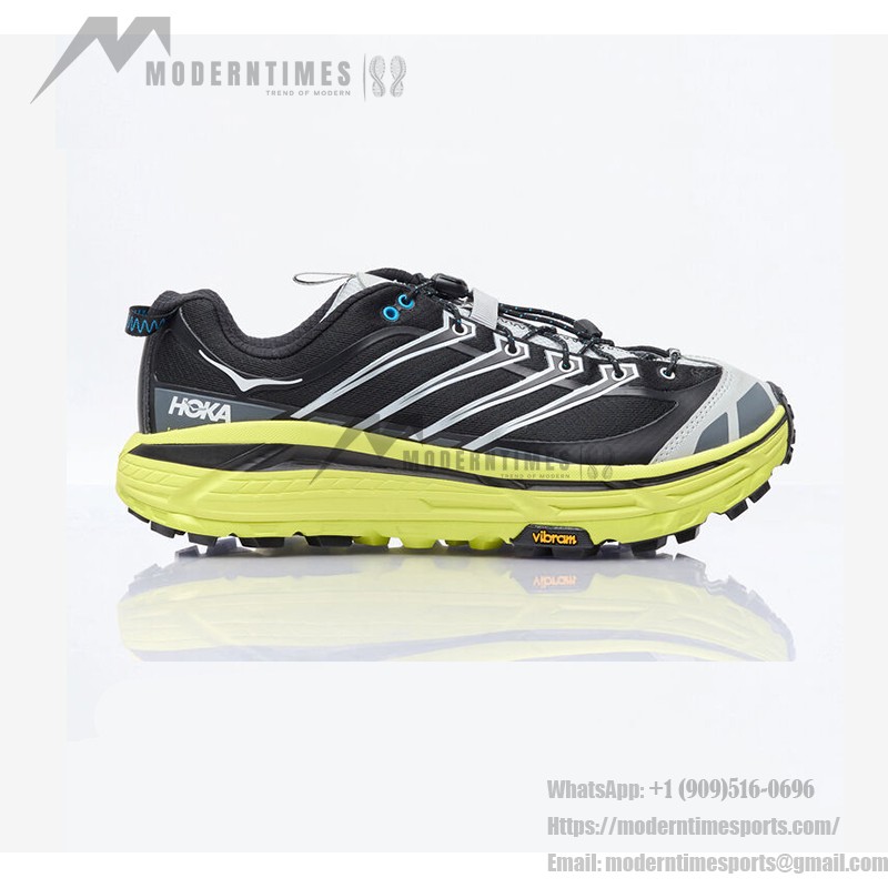 Hoka One One Mafate 3.2 Durable Cushioned Outdoor Sneakers | 1141572-BHK Hoka One One Mafate 3.2 Trail Running Shoes - Model 1141572-BHK