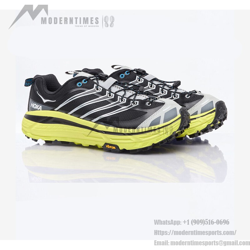 Hoka One One Mafate 3.2 Durable Cushioned Outdoor Sneakers | 1141572-BHK Hoka One One Mafate 3.2 Trail Running Shoes - Model 1141572-BHK