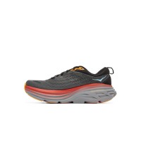 HOKA ONE ONE Bondi 8 1123202-ACTL ランニングシューズ | ダークグレー・ブルー・レッド 軽量クッションスニーカー | 高性能快適トレーニングシューズ