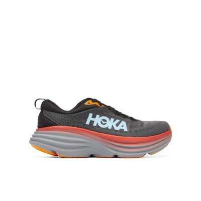 HOKA ONE ONE Bondi 8 1123202-ACTL ランニングシューズ | ダークグレー・ブルー・レッド 軽量クッションスニーカー | 高性能快適トレーニングシューズ