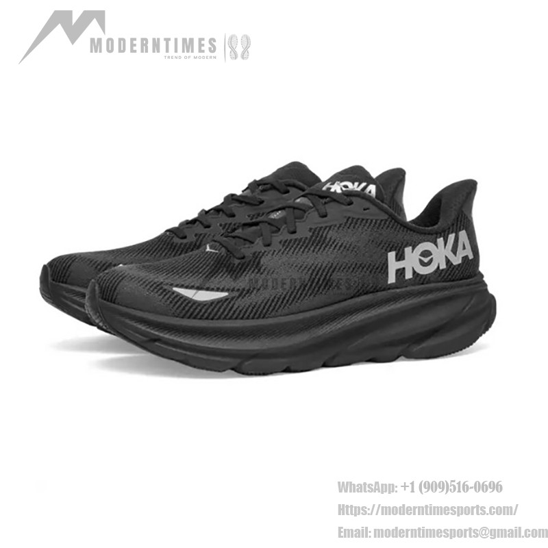 Hoka One One Clifton 9 GTX Lightweight Cushioned All-Weather Sneakers | 1141470-BBLC Hoka One One Clifton 9 GTX Waterproof Running Shoes - Model 1141470-BBLC