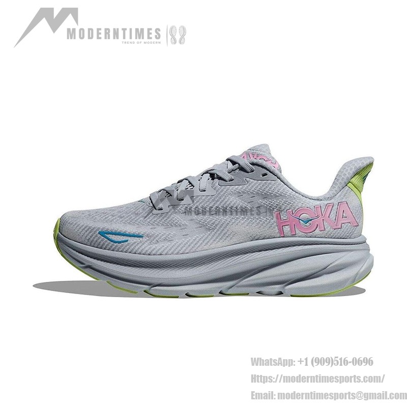 HOKA Clifton 9 | Gull & Sea Ice | Lightweight Running Shoes HOKA ONE ONE Clifton 9 Running Shoes in Gull & Sea Ice