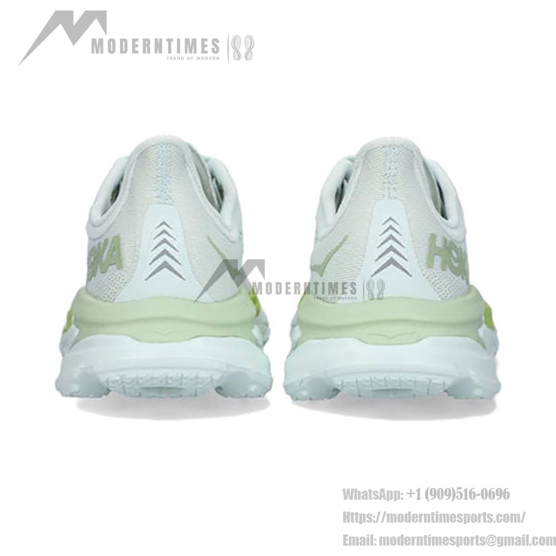 HOKA ONE ONE Clifton Edge Lightweight Cushioned Trainers HOKA ONE ONE Clifton Edge 1126570-BFGGL Running Shoes in Blue Flower and Green Glow