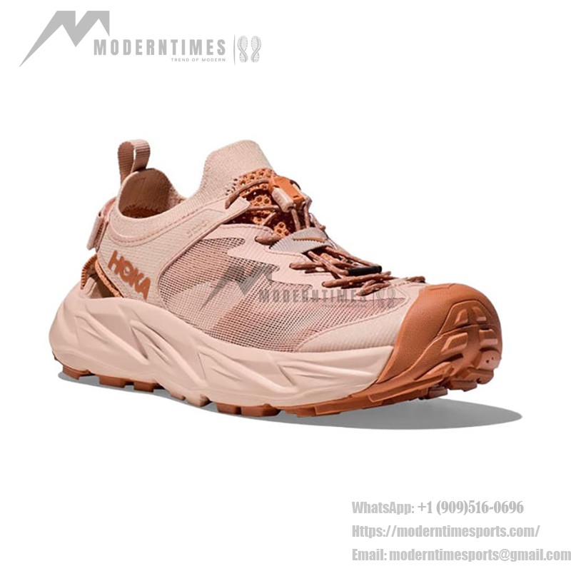 HOKA ONE ONE Hopara 2 サンダル - 軽量で通気性の高いハイキングフットウェア HOKA ONE ONE Hopara 2 1147670-CMCD アウトドアサンダル - クリームとシダーの多地形対応シューズ