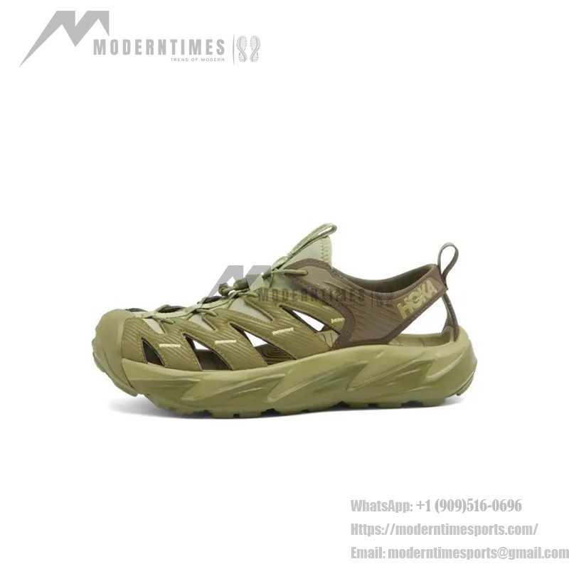 HOKA Hopara アウトドアウォーターシューズ 1123112-FFN|フォレストフロア&フェンネル|アウトドア冒険のためのグリップと快適さ HOKA Hopara アウトドアウォーターシューズ、フォレストフロア&フェンネルカラー、耐久性のあるデザインと多用途グリップ。