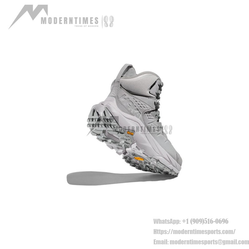 HOKA ONE ONE Kaha 2 GTX Hiking Boots (1130529-HMNCL) - Harbor Mist/Nimbus Cloud, Waterproof with Vibram Megagrip Outsole HOKA ONE ONE Kaha 2 GTX Hiking Boots in Harbor Mist/Nimbus Cloud with GORE-TEX Waterproof Technology and Vibram Megagrip Outsole, Model 1130529-HMNCL