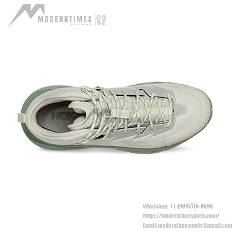 HOKA ONE ONE Kaha GORE-TEX Hiking Boots (1123370-CTBS) - Celadon Tint/Basil, Waterproof with Vibram Outsole HOKA ONE ONE Kaha GORE-TEX Hiking Boots in Celadon Tint/Basil with GORE-TEX Waterproof Technology and Vibram Outsole, Model 1123370-CTBS