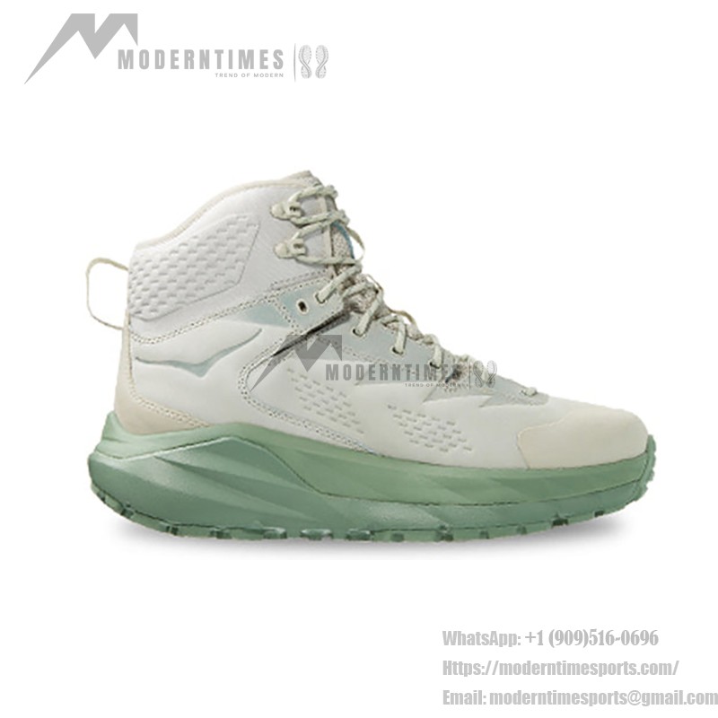 HOKA ONE ONE Kaha GORE-TEX Hiking Boots (1123370-CTBS) - Celadon Tint/Basil, Waterproof with Vibram Outsole HOKA ONE ONE Kaha GORE-TEX Hiking Boots in Celadon Tint/Basil with GORE-TEX Waterproof Technology and Vibram Outsole, Model 1123370-CTBS