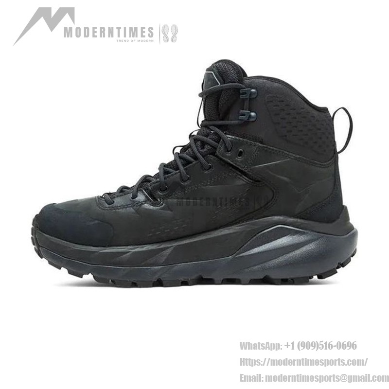 HOKA ONE ONE Kaha GTX Hiking Boots (1112030-BPHN) - Black/Phantom, Waterproof with Vibram Outsole HOKA ONE ONE Kaha GTX Hiking Boots in Black/Phantom with GORE-TEX Waterproof Technology and Vibram Megagrip Outsole, Model 1112030-BPHN