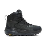 HOKA ONE ONE Kaha GTX Hiking Boots (1112030-BPHN) - Black/Phantom, Waterproof with Vibram Outsole HOKA ONE ONE Kaha GTX Hiking Boots in Black/Phantom with GORE-TEX Waterproof Technology and Vibram Megagrip Outsole, Model 1112030-BPHN