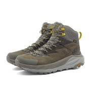 HOKA ONE ONE Kaha GTX Hiking Boots (1112030-CGGS) - Charcoal Grey/Green Sheen, Waterproof with GORE-TEX and Vibram Outsole