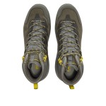 HOKA ONE ONE Kaha GTX Hiking Boots (1112030-CGGS) - Charcoal Grey/Green Sheen, Waterproof with Vibram Outsole HOKA ONE ONE Kaha GTX Hiking Boots in Charcoal Grey/Green Sheen with GORE-TEX Waterproof Technology and Vibram Megagrip Outsole, Model 1112030-CGGS