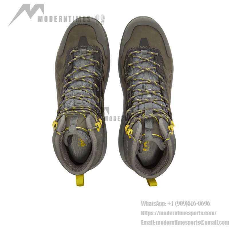 HOKA ONE ONE Kaha GTX Hiking Boots (1112030-CGGS) - Charcoal Grey/Green Sheen, Waterproof with Vibram Outsole HOKA ONE ONE Kaha GTX Hiking Boots in Charcoal Grey/Green Sheen with GORE-TEX Waterproof Technology and Vibram Megagrip Outsole, Model 1112030-CGGS