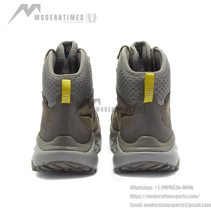 HOKA ONE ONE Kaha GTX Hiking Boots (1112030-CGGS) - Charcoal Grey/Green Sheen, Waterproof with Vibram Outsole HOKA ONE ONE Kaha GTX Hiking Boots in Charcoal Grey/Green Sheen with GORE-TEX Waterproof Technology and Vibram Megagrip Outsole, Model 1112030-CGGS