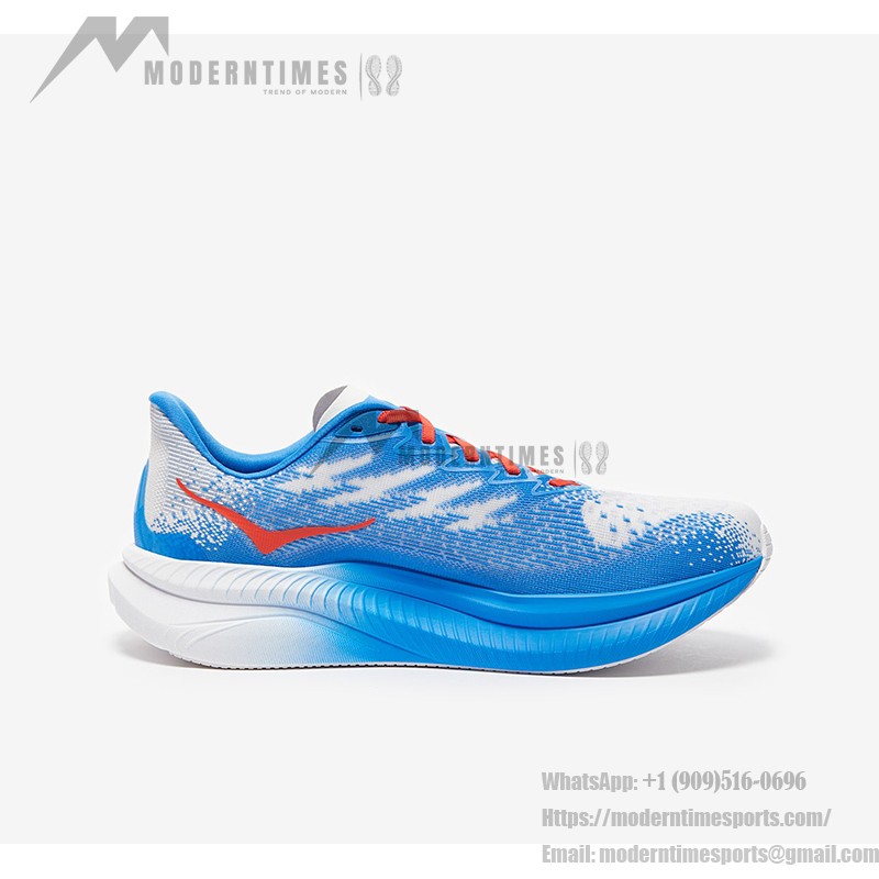 Hoka One One Mach 6 Cushioned Breathable Running Sneakers | 1147790-WHTV Hoka One One Mach 6 Men’s Lightweight Running Shoes - Model 1147790-WHTV