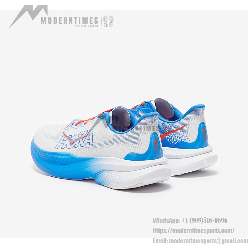 Hoka One One Mach 6 Cushioned Breathable Running Sneakers | 1147790-WHTV Hoka One One Mach 6 Men’s Lightweight Running Shoes - Model 1147790-WHTV