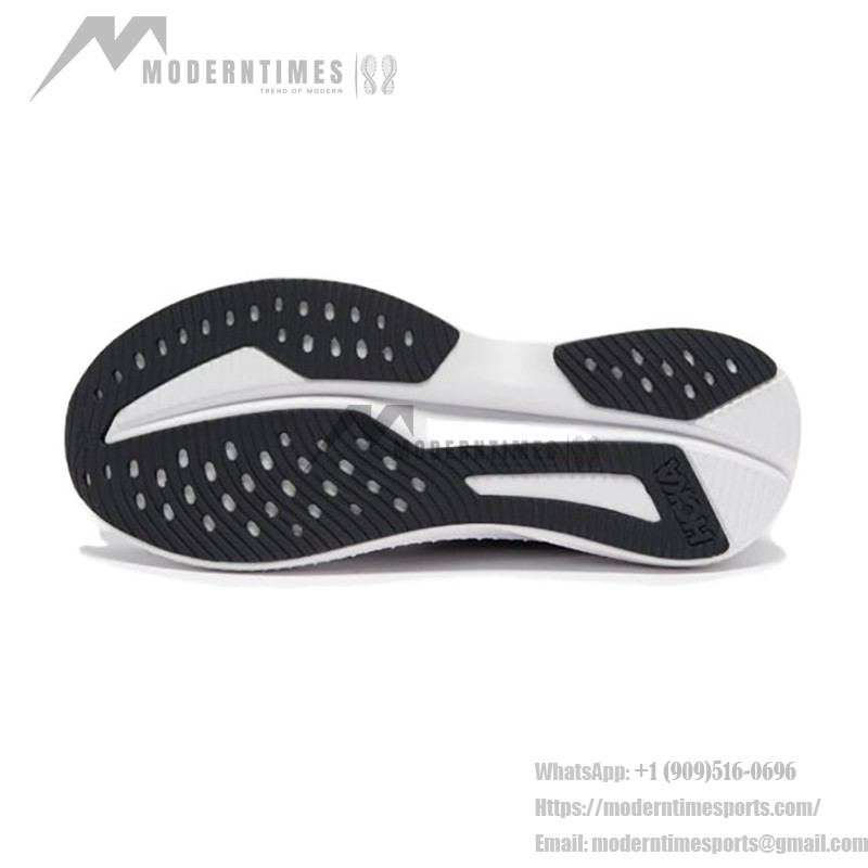 Hoka One One Mach 6 軽量クッション性ブラック&ホワイトスニーカー | 1147790-BWHT Hoka One One Mach 6 ランニングシューズ - モデル 1147790-BWHT