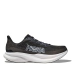 Hoka One One Mach 6 軽量クッション性ブラック&ホワイトスニーカー | 1147790-BWHT Hoka One One Mach 6 ランニングシューズ - モデル 1147790-BWHT
