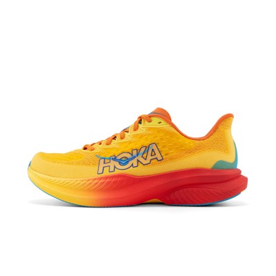 HOKA ONE ONE Mach 6 1147790-PYS ランニングシューズ | ポピー・スカッシュ 軽量クッションスニーカー | 高性能で快適なスポーツシューズ