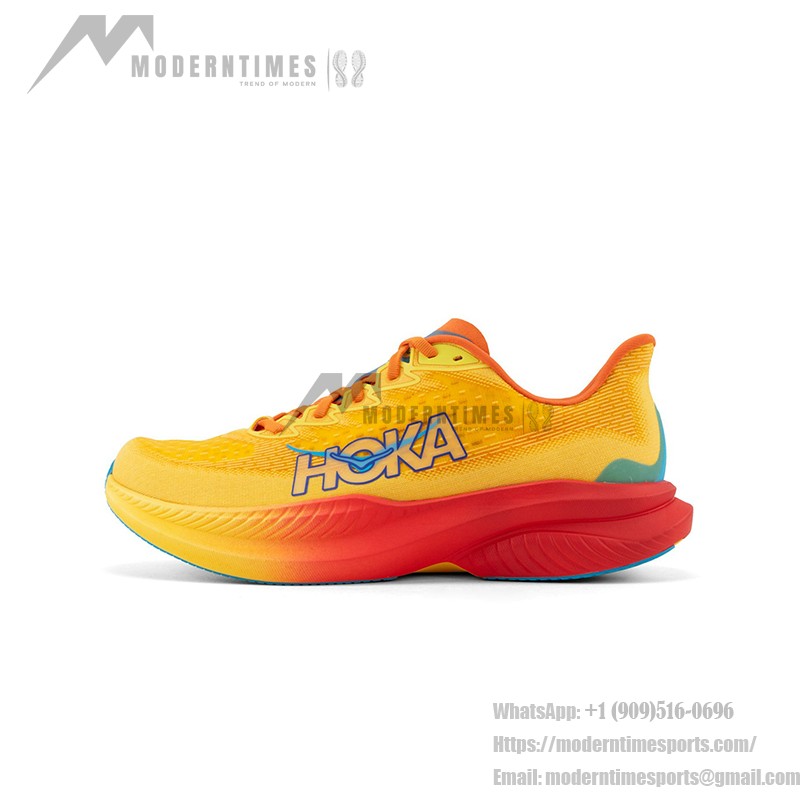 HOKA ONE ONE Mach 6 1147790-PYS Sports Sneakers HOKA ONE ONE Mach 6 1147790-PYS Running Shoes in Poppy Squash Colorway