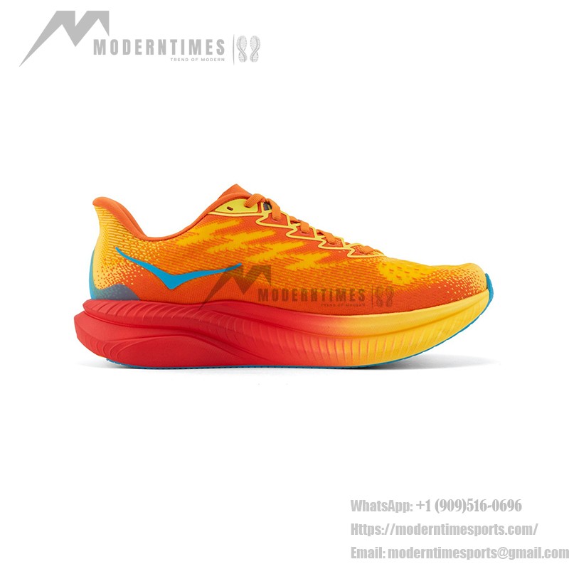 HOKA ONE ONE Mach 6 1147790-PYS Sports Sneakers HOKA ONE ONE Mach 6 1147790-PYS Running Shoes in Poppy Squash Colorway