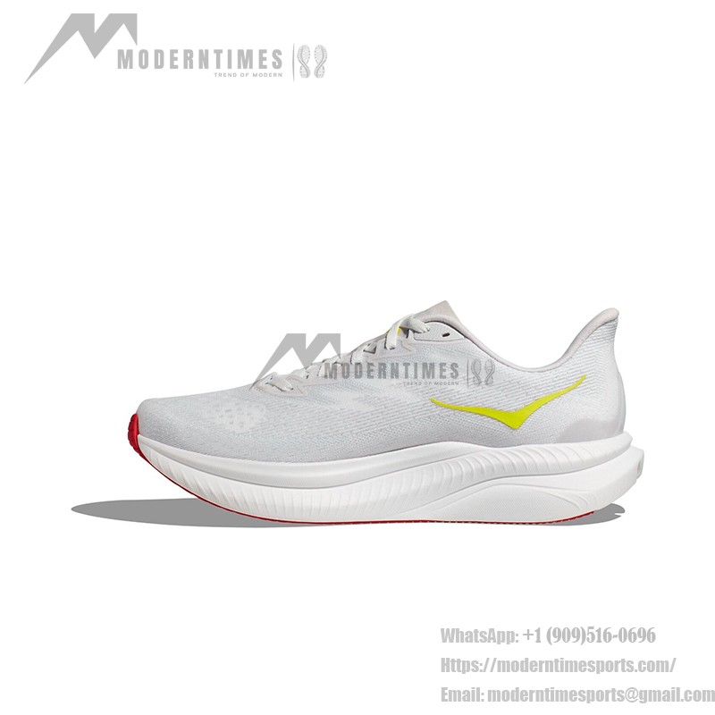 HOKA ONE ONE Mach 6 Lightweight Cushioned Running Shoes HOKA ONE ONE Mach 6 1147790-WNCL Running Shoes - White Nimbus Cloud Performance Trainers