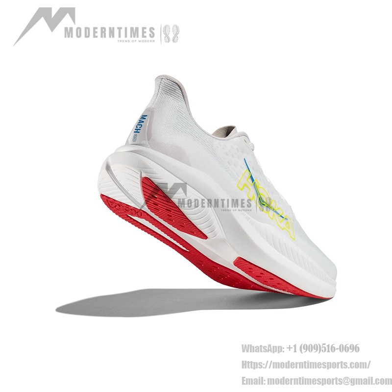 HOKA ONE ONE Mach 6 Lightweight Cushioned Running Shoes HOKA ONE ONE Mach 6 1147790-WNCL Running Shoes - White Nimbus Cloud Performance Trainers