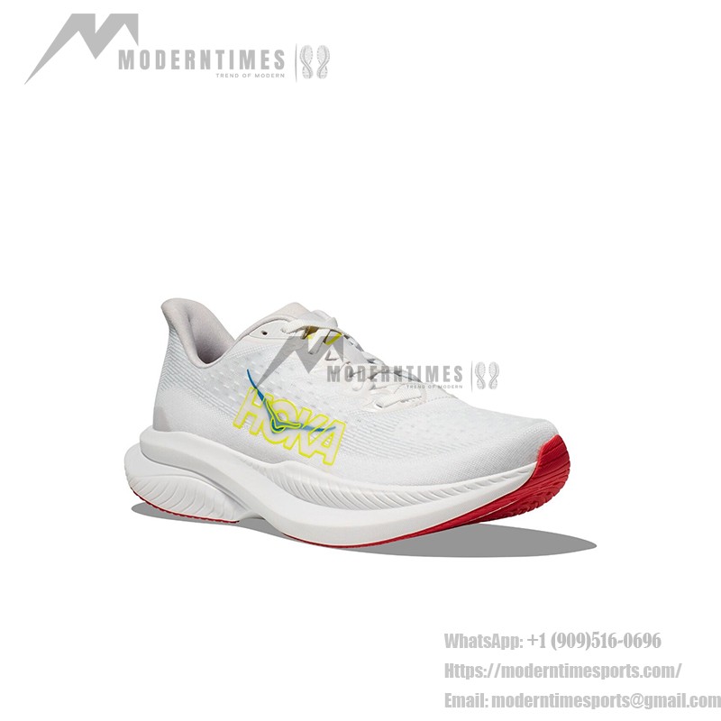 HOKA ONE ONE Mach 6 Lightweight Cushioned Running Shoes HOKA ONE ONE Mach 6 1147790-WNCL Running Shoes - White Nimbus Cloud Performance Trainers