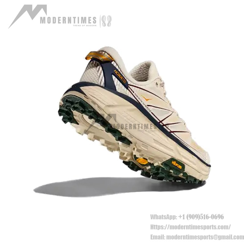 HOKA Mafate Speed 2 Trail Running Sneakers in Alabaster & Oat Milk HOKA ONE ONE Mafate Speed 2 Alabaster & Oat Milk Trail Running Shoes