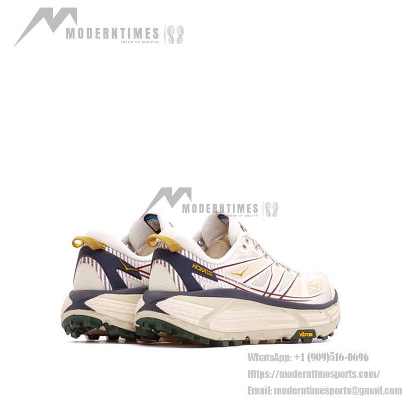 HOKA Mafate Speed 2 Trail Running Sneakers in Alabaster & Oat Milk HOKA ONE ONE Mafate Speed 2 Alabaster & Oat Milk Trail Running Shoes