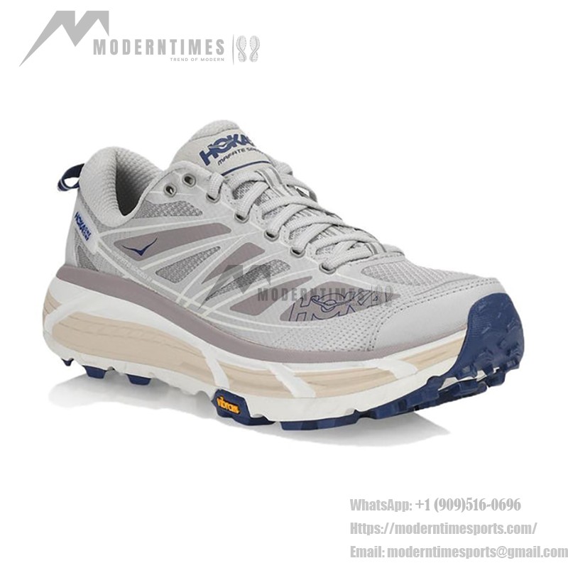 Hoka One One Mafate Speed 2 Lightweight Cushioned Grey Sneakers | 1126851-OPR Hoka One One Mafate Speed 2 Trail Running Shoes - Grey Model 1126851-OPR