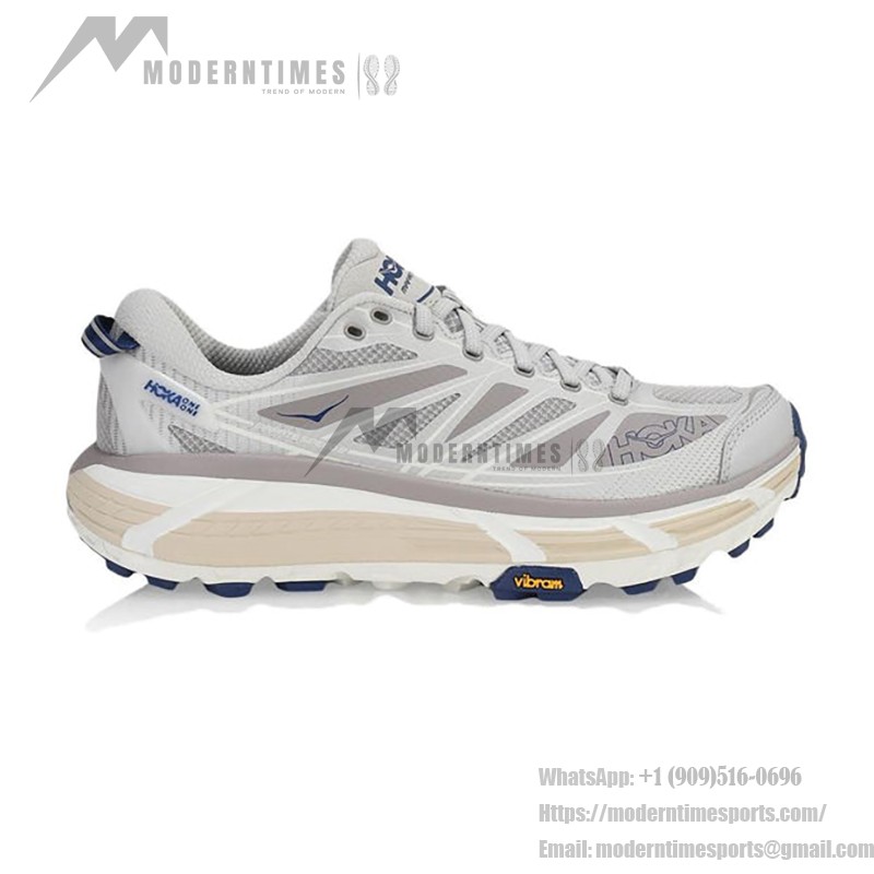Hoka One One Mafate Speed 2 Lightweight Cushioned Grey Sneakers | 1126851-OPR Hoka One One Mafate Speed 2 Trail Running Shoes - Grey Model 1126851-OPR