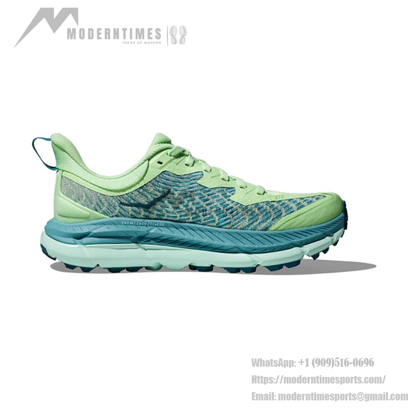 HOKA Mafate Speed 4 Trail Running Shoes 1131056-LGOM | Green | Maximum Grip & Comfort HOKA Mafate Speed 4 Trail Running Shoes in green with Vibram® outsole, designed for maximum grip and long-lasting comfort.