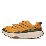 Hoka One One Mafate Three 2 軽量クッション性ゴールデンイエロースニーカー | 1141572-GLW Hoka One One Mafate Three 2 トレイルランニングシューズ - ゴールデンイエローモデル 1141572-GLW