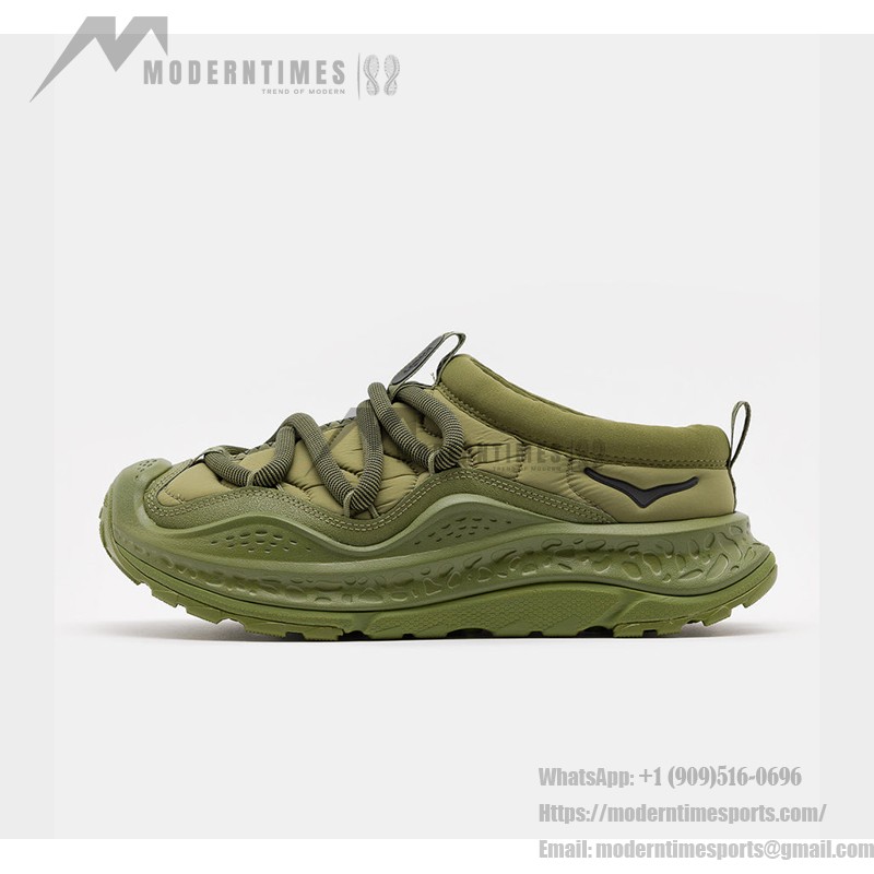Hoka One One ORA Primo Comfortable Forest Green Slip-On Sneakers | 1141570-FFR Hoka One One ORA Primo Slip-On Shoes in Forest Green - Model 1141570-FFR