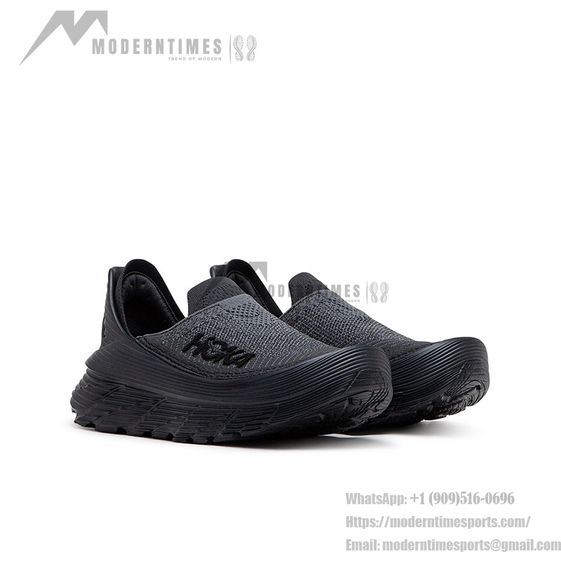 Hoka One One Restore TC スリッポンシューズ | 快適で軽量なブラックスニーカー Hoka One One Restore TC スリッポンシューズ(ブラック)