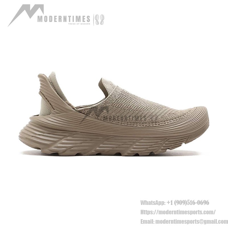 Hoka One One Restore TC Slip-On Shoes - Lightweight Dune Tan Sneakers Hoka One One Restore TC Slip-On Shoes in Dune Tan
