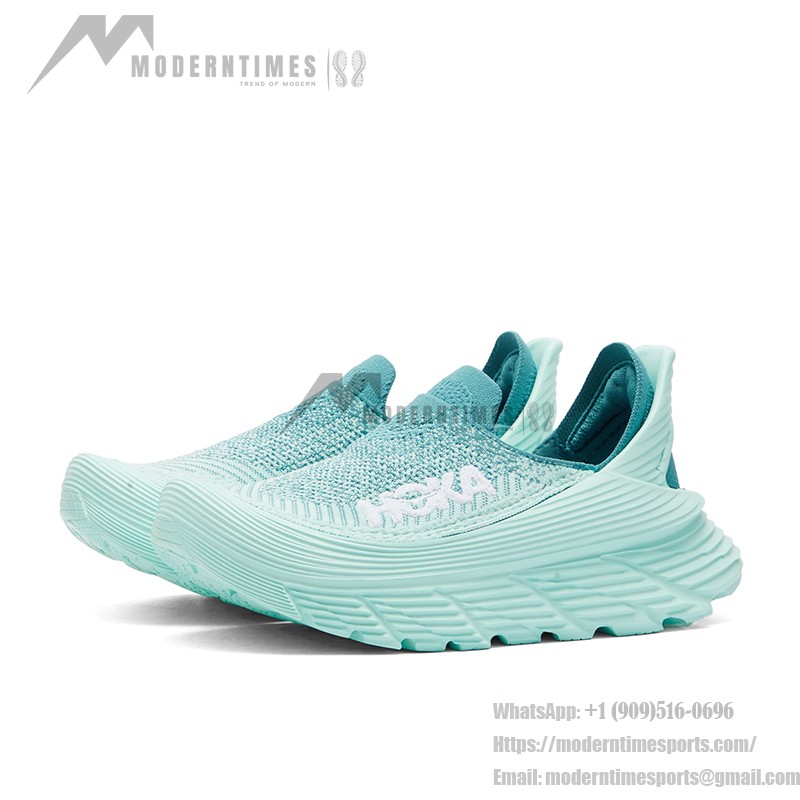HOKA ONE ONE Restore TC スリップオンスニーカー - オーシャンミスト 軽量ランニングシューズ HOKA ONE ONE Restore TC 1134532-OMSO スリップオンスニーカー(オーシャンミストカラー)