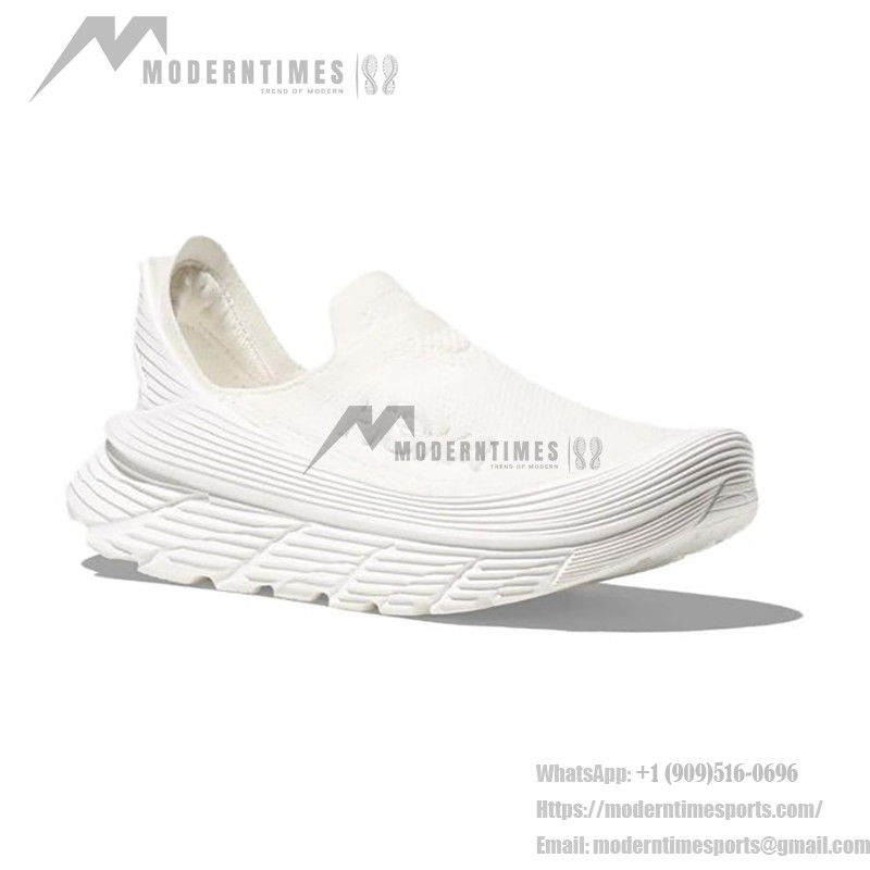 HOKA ONE ONE Restore TC スリップオンスニーカー - オールホワイト 軽量で快適なシューズ HOKA ONE ONE Restore TC 1134532-RAWW スリップオンスニーカー(オールホワイト)