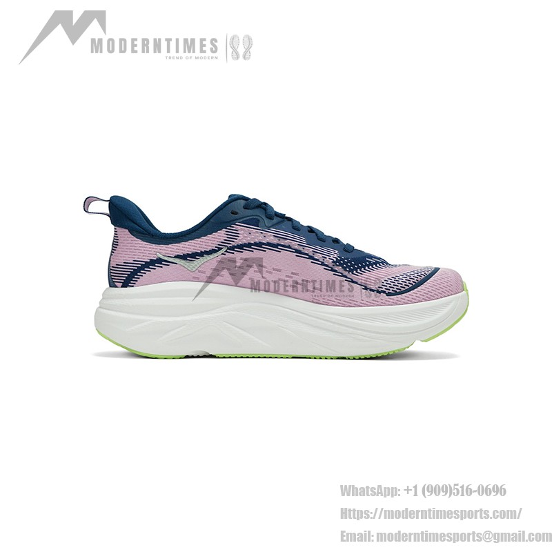HOKA Skyflow Running Shoes 1155113-MTW | Lightweight & Stylish Design HOKA Skyflow Running Shoes in Midnight & Pink Twilight with lightweight cushioning and breathable mesh upper.