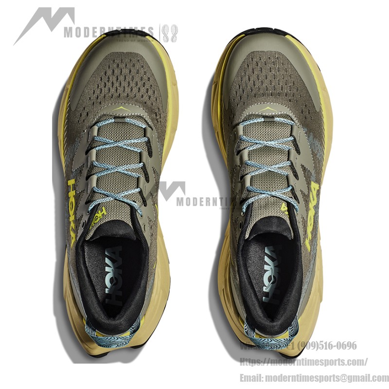 HOKA ONE ONE Skyline Float X ランニングシューズ - 軽量トレイル滑り止めスニーカー HOKA ONE ONE Skyline Float X 1141610-OHCRT ランニングシューズ(オリーブグリーン&セロリ)