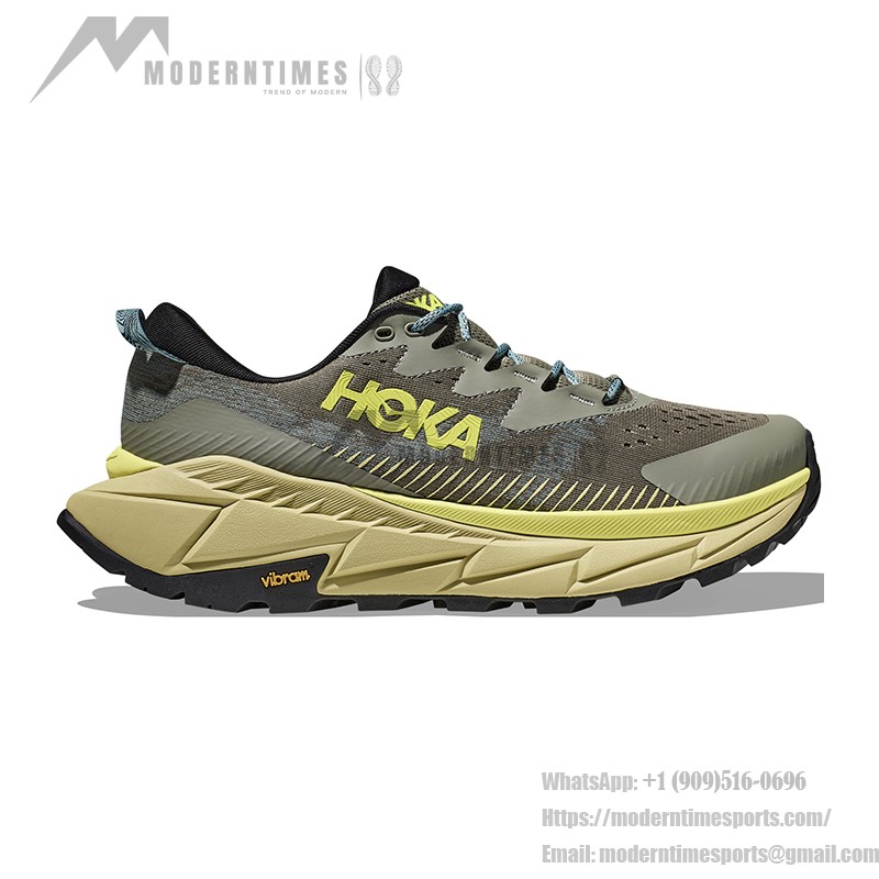 HOKA ONE ONE Skyline Float X ランニングシューズ - 軽量トレイル滑り止めスニーカー HOKA ONE ONE Skyline Float X 1141610-OHCRT ランニングシューズ(オリーブグリーン&セロリ)