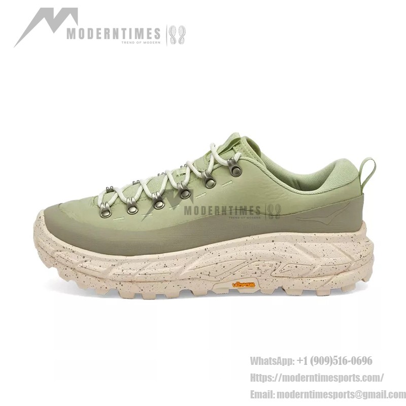 HOKA One One TOR SUMMIT Low Hiking Shoes (1147952-SGG) - Seed Green & Eggnog HOKA One One TOR SUMMIT Low Hiking Shoes in Seed Green and Eggnog, Model 1147952-SGG