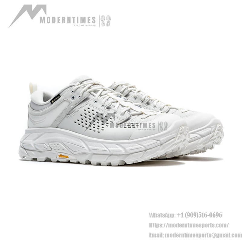 HOKA ONE ONE Tor Ultra Low GORE-TEX Hiking Shoes - White Waterproof Footwear HOKA ONE ONE Tor Ultra Low GORE-TEX 1130310-WNCL Hiking Shoes in White