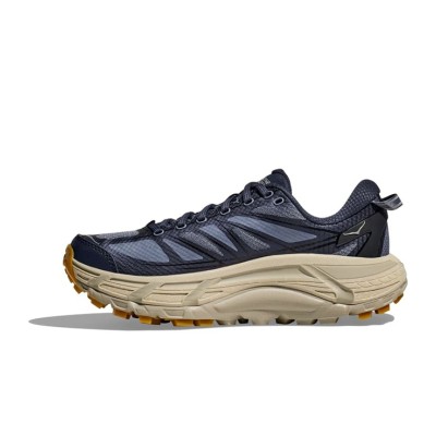 HOKA ONE ONE Mafate Speed 2 1126851-VYF メンズトレイルランニングシューズ | ネイビー＆ベージュ 軽量クッション性オールテレインシューズ | 耐久性と高性能のアウトドアシューズ