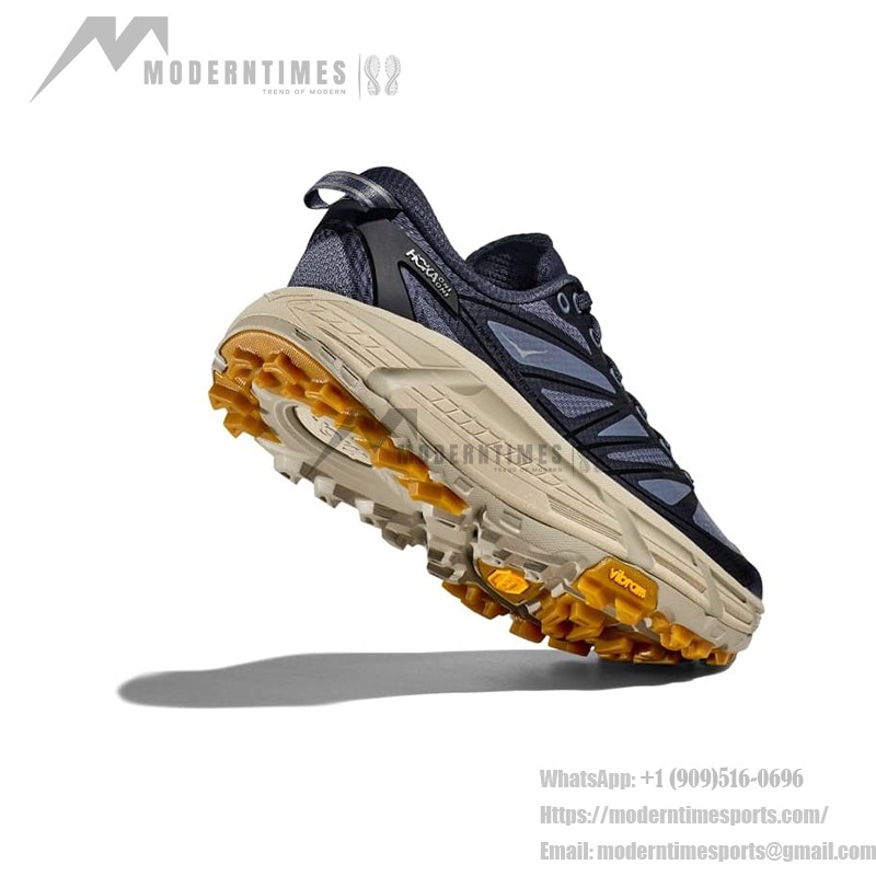 HOKA ONE ONE Mafate Speed 2 軽量トレイルランニングシューズ HOKA ONE ONE Mafate Speed 2 1126851-VYF メンズトレイルランニングシューズ - ネイビーとベージュ